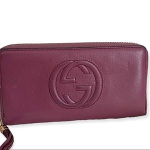 PRICE DROP❤️ Authentic Gucci Soho Leather Zippy Wallet